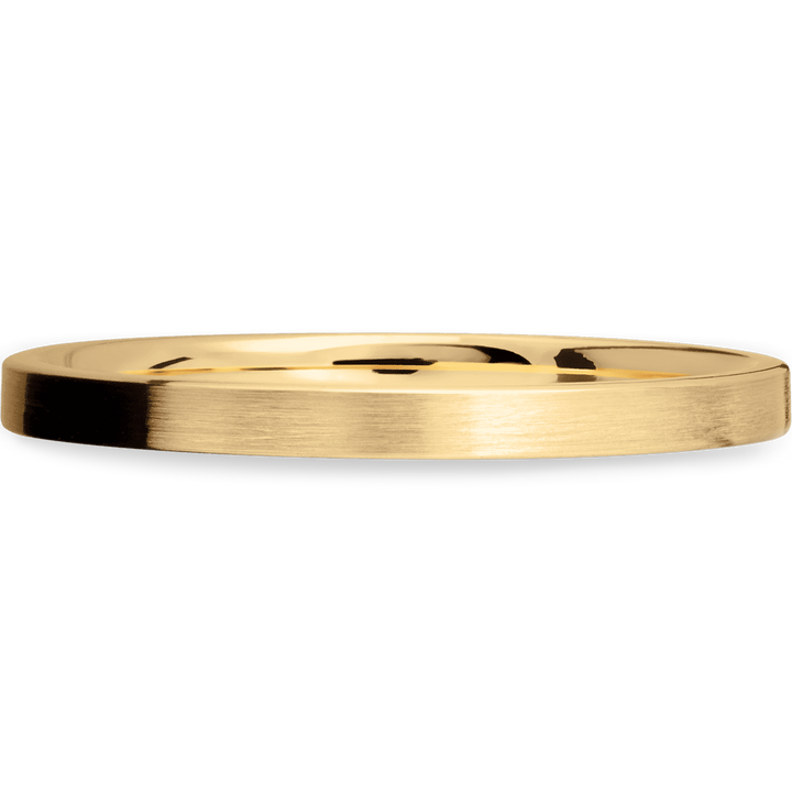 Yellow Gold + Polish Finish Womens Wedding or Everyday Ring