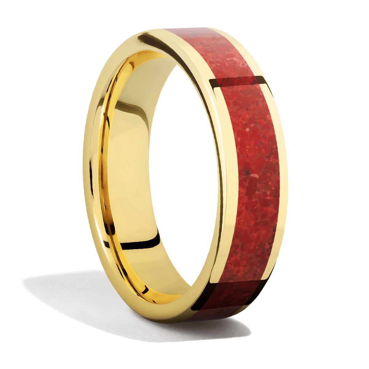 Yellow Gold + Crushed Stone