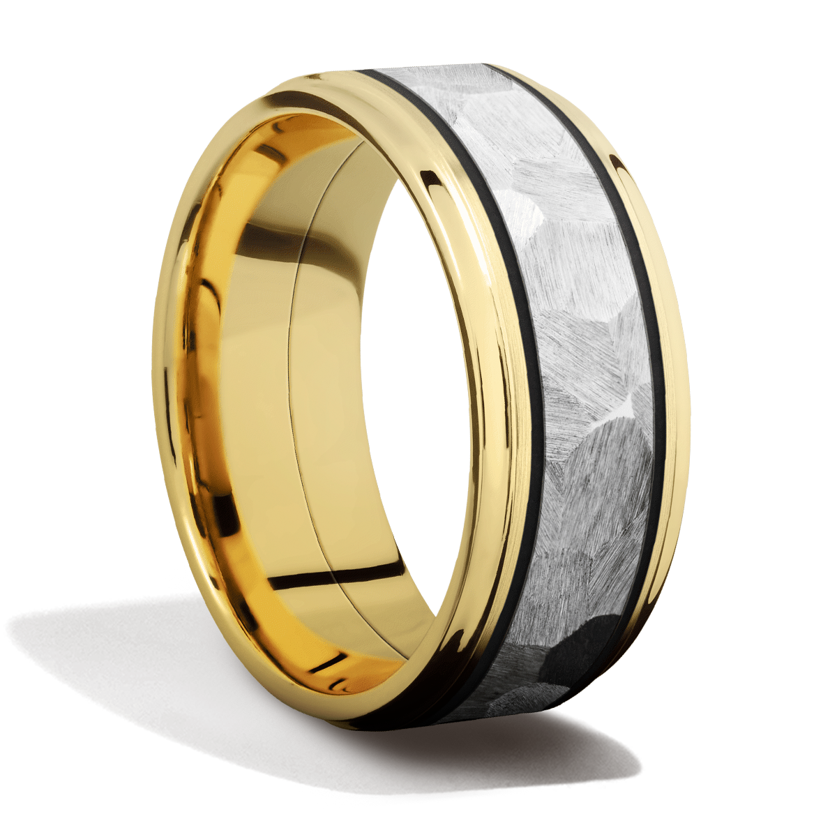 Yellow Gold + Cerakote + Rock Finish