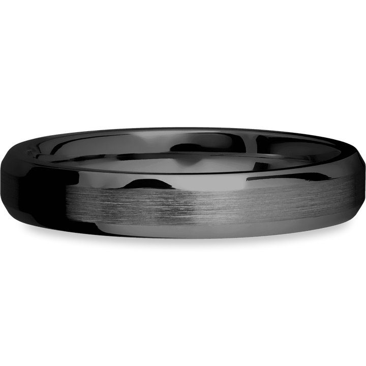 Zirconium + Satin Finish Womens Wedding or Everyday Ring