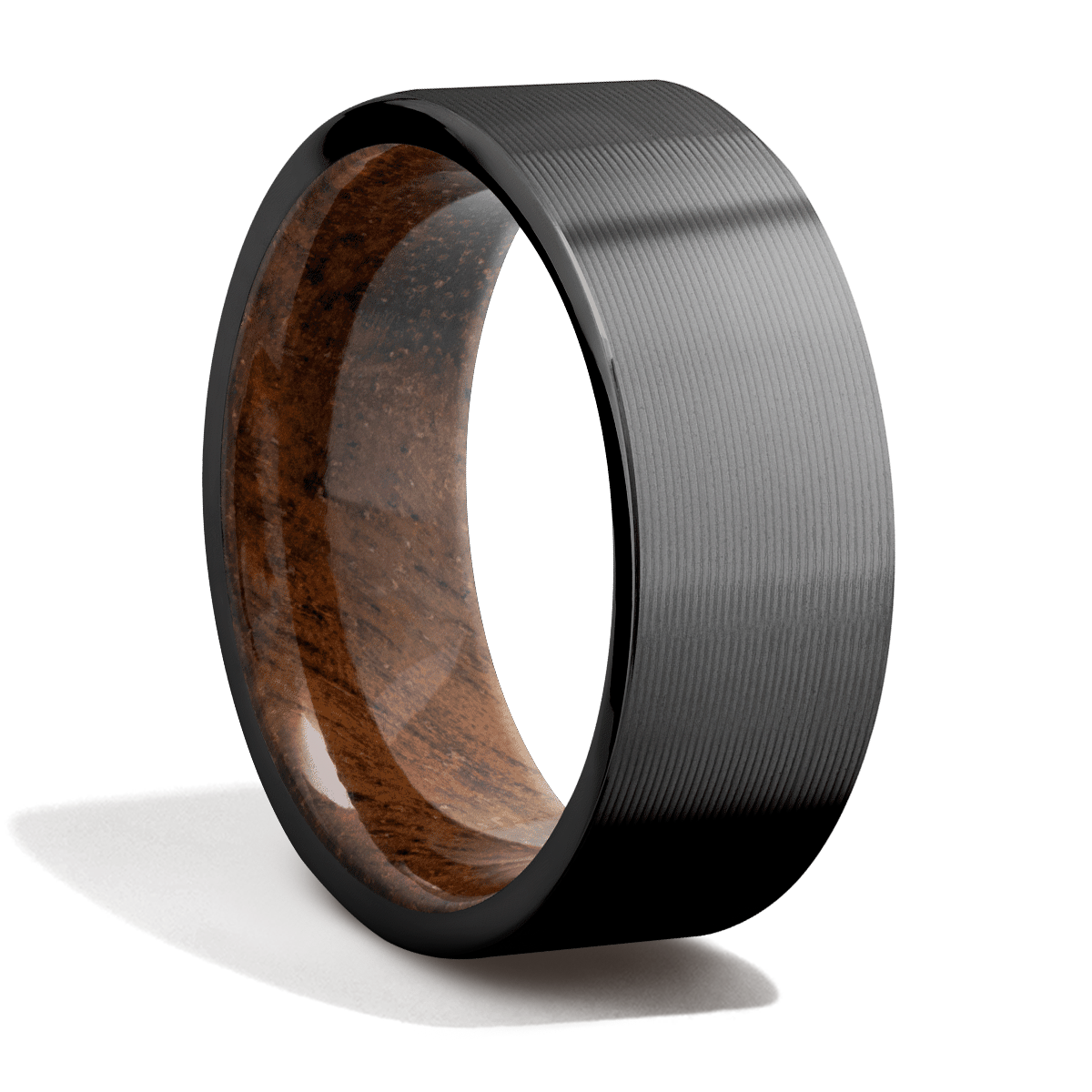 Zirconium + Hardwood + Machine Finish