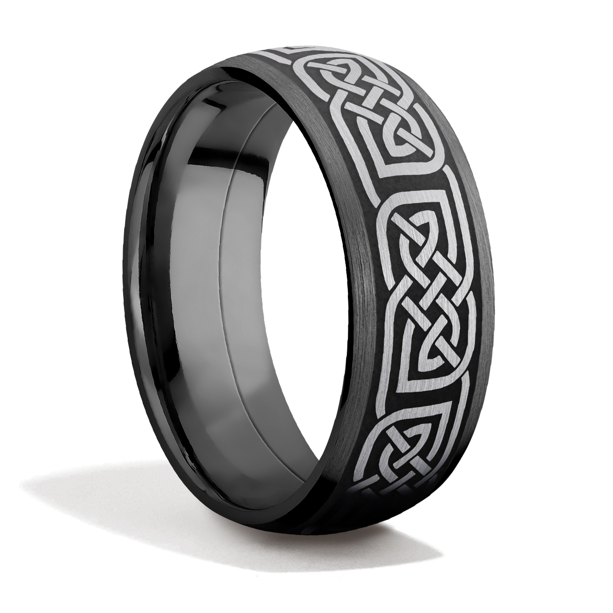 Zirconium + Tantalum + Celtic Laser Carving