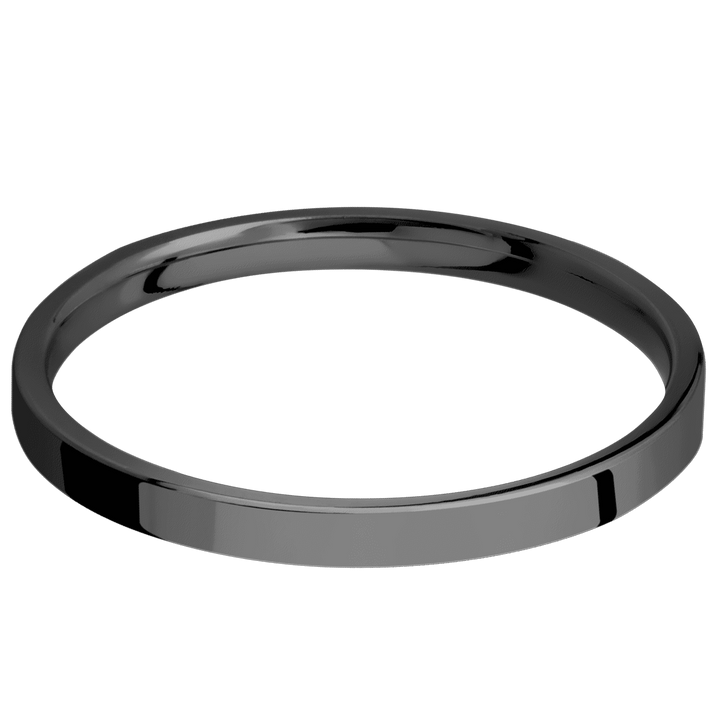 Zirconium + Polish Finish Womens Wedding or Everyday Ring